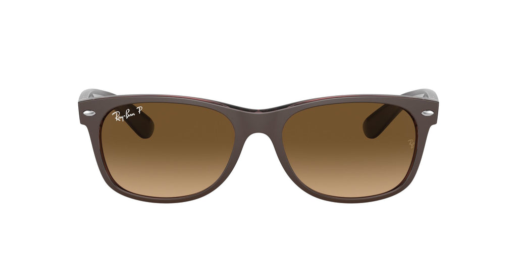 Ray-Ban New Wayfarer 0RB2132 6608M2 55 Transparent Brown/ Brown 55 / Crystal / Nylon / Nylon