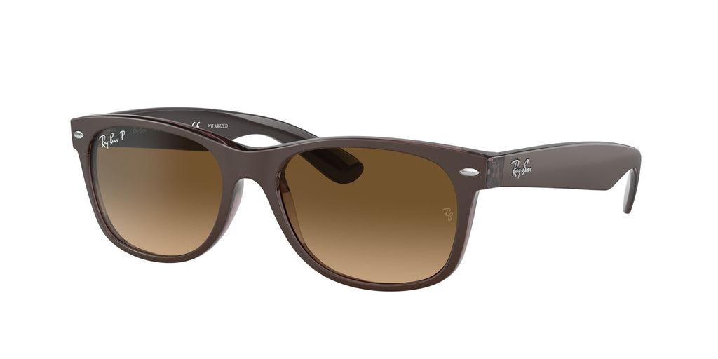 Ray-Ban New Wayfarer 0RB2132 6608M2 55 Transparent Brown/ Brown 55 / Crystal / Nylon / Nylon