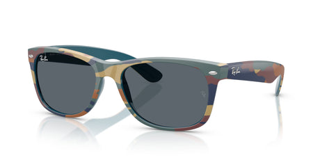Ray-Ban New Wayfarer RB2132 6824R5 55 Blue/Blue Camouflage / Blue