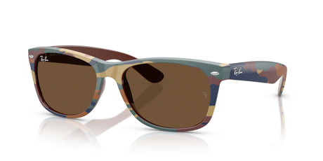 Ray-Ban New Wayfarer RB2132 682533 55 Brown/Blue Camouflage / Dark Brown