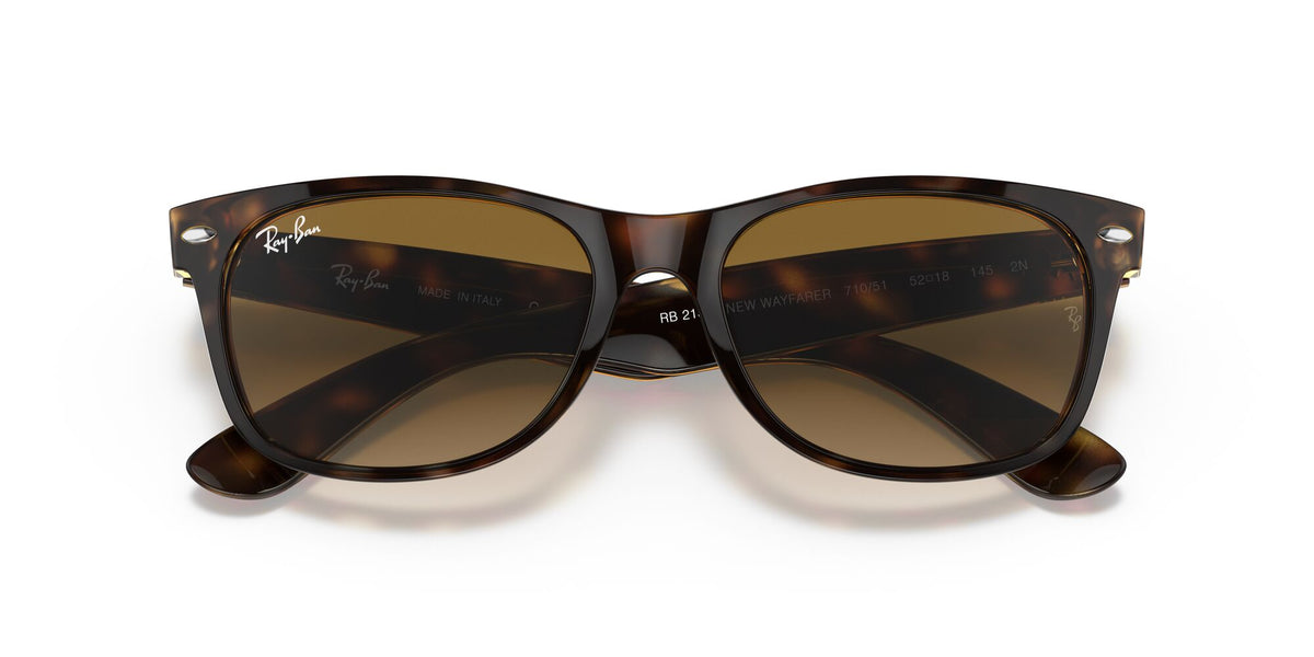 Ray-Ban New Wayfarer 0RB2132 710/51 52 Light Havana/ Light Brown Gradient 52 / Crystal / Nylon / Nylon