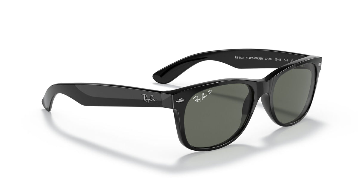 Ray-Ban New Wayfarer 0RB2132 901/58 55 Black/ Green