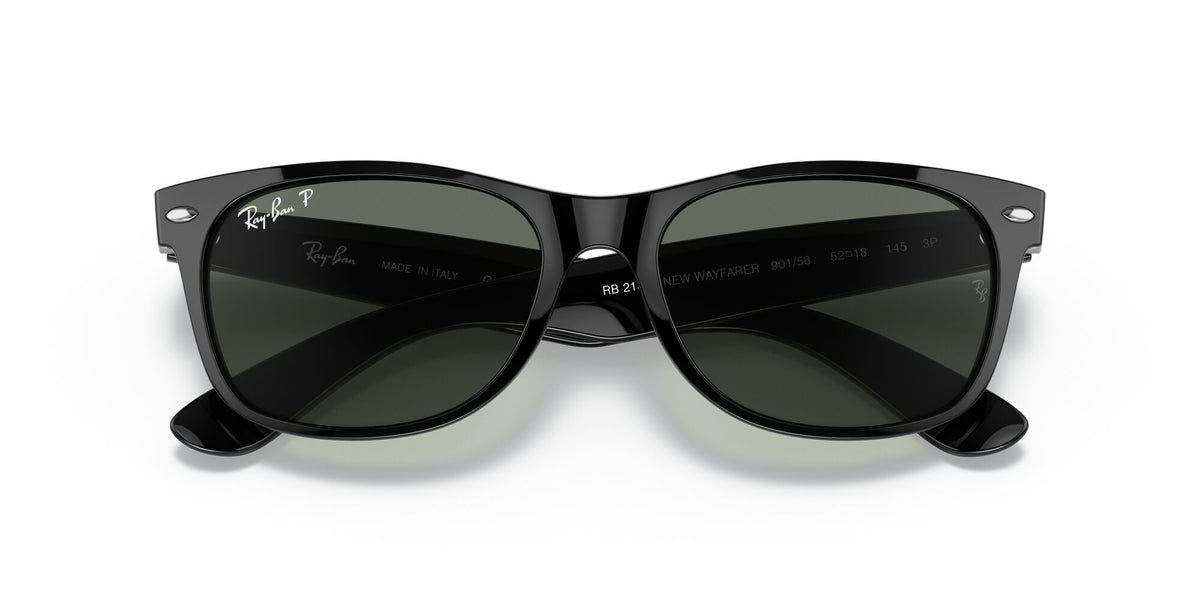 Ray-Ban New Wayfarer 0RB2132 901/58 55 Black/ Green
