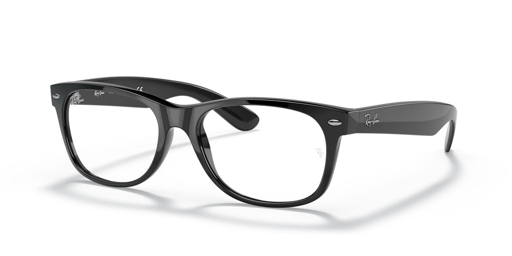 RB 2132 Ray-Ban New Wayfarer Black /  Clear Blue 52 52 / Crystal / Plastic