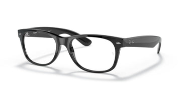 RB 2132 Ray-Ban New Wayfarer Black /  Clear Blue 52 52 / Crystal / Plastic