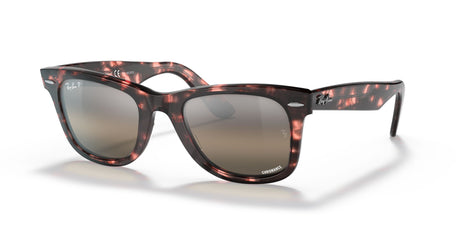 Ray-Ban Wayfarer 0RB2140 1334G3 50 Transparent Pink/ Silver/Grey 50 / Crystal / Acetate / Acetate