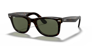 Ray-Ban Wayfarer 0RB2140 902 50 Tortoise/ Green 50 / Crystal / Acetate / Acetate