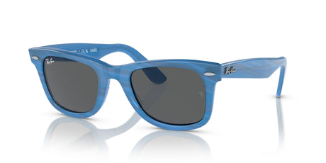 Ray-Ban Wayfarer 0RB2140F 1409B1 52 Photo Striped Blue/ Dark Grey