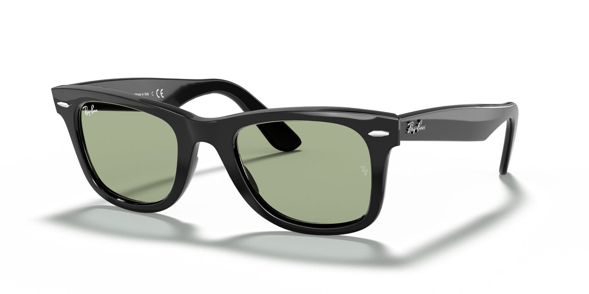 Ray-Ban Wayfarer 0RB2140F 601/52 52 Black/ Green