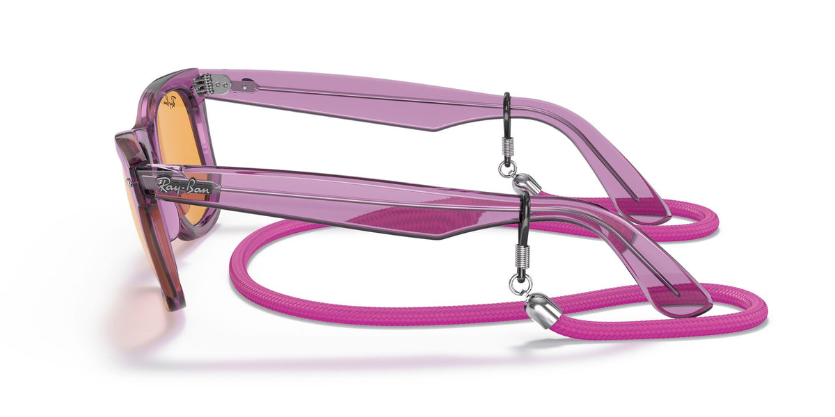Ray-Ban 0RB2140F66131352 Transparent Violet /Orange