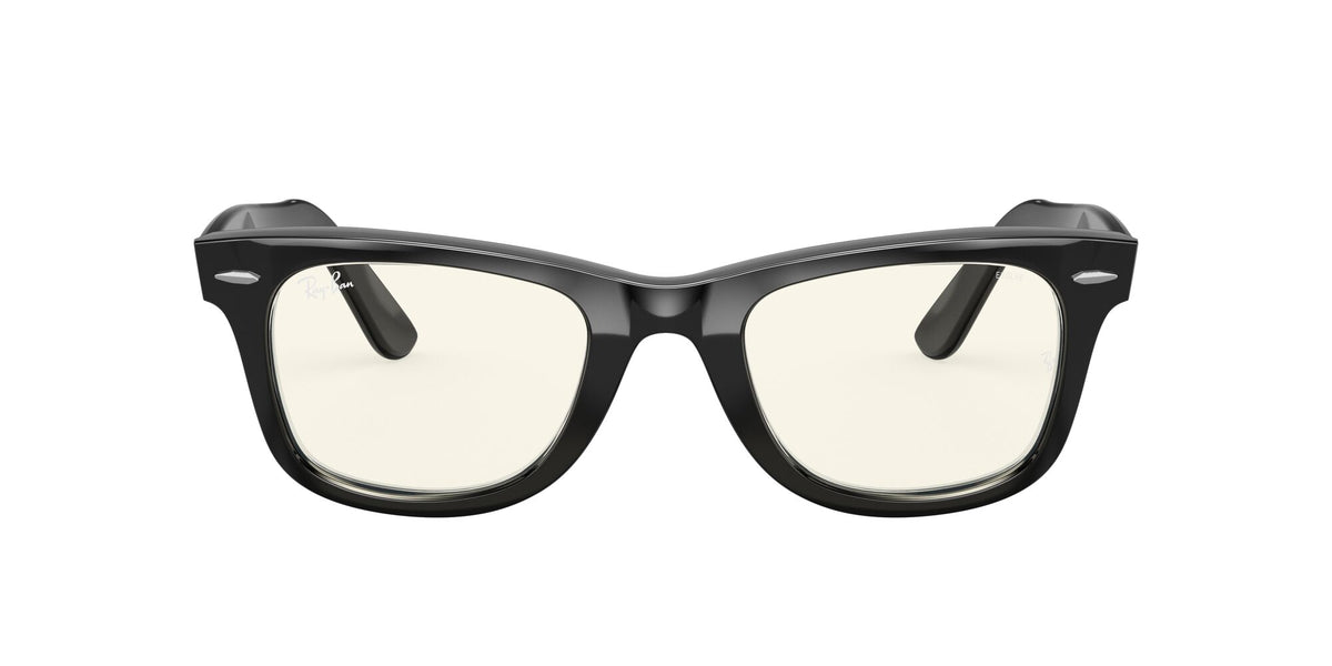 Ray-Ban Wayfarer 0RB2140F 901/5F 52 Black/ Clear Grey