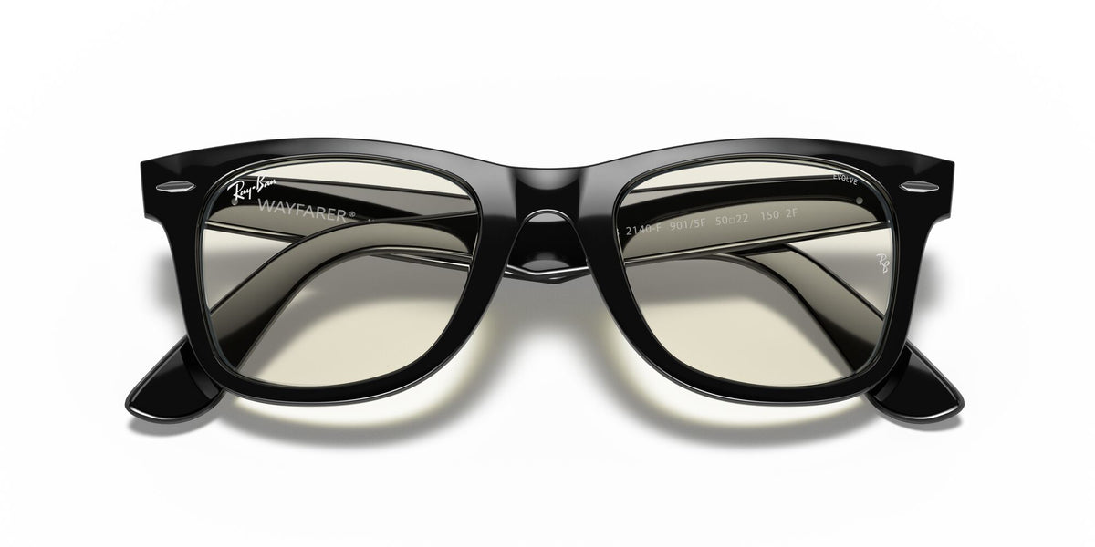 Ray-Ban Wayfarer 0RB2140F 901/5F 54 Black/ Clear Grey