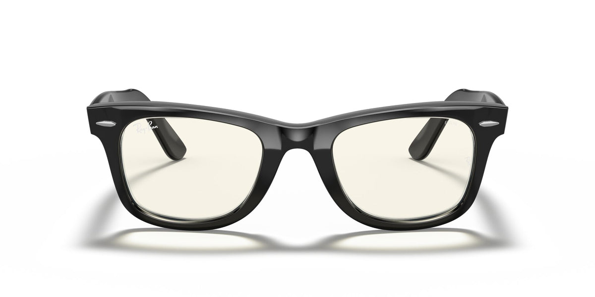 Ray-Ban Wayfarer 0RB2140F 901/5F 52 Black/ Clear Grey