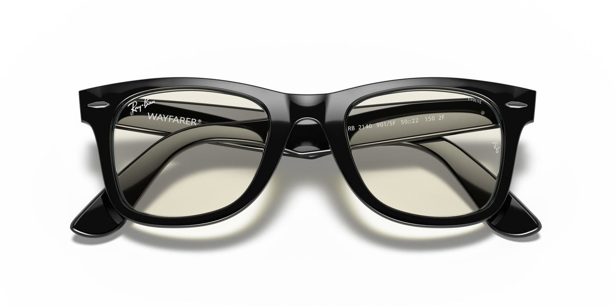 Ray-Ban Wayfarer 0RB2140 901/5F 54 Black/ Clear Grey