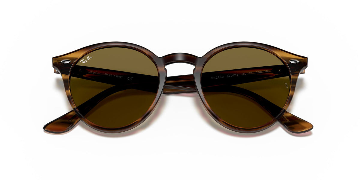Ray-Ban0RB2180 820/73 49 Striped Red Havana/ Dark Brown