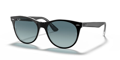 RB 2185 Ray-Ban Wayfarer Ii Black On Transparent /  Blue Gradient Grey 52 52 / Crystal / Plastic