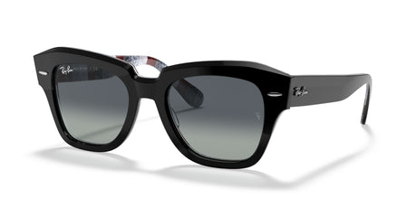 Ray-Ban State Street 0RB2186 13183A 49 Black/ Light Grey Gradient Blue 49 / Crystal / Acetate / Acetate