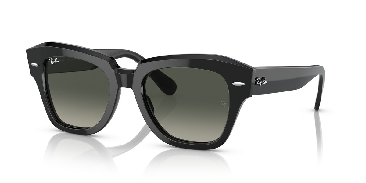 Ray-Ban State Street 0RB2186 901/71 49 Black/ Grey 49 / Crystal / Acetate / Acetate