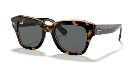 Ray-Ban State Street 0RB2186 1292B1 49 Havana On Transparent Brown/ Dark Grey