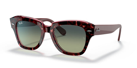 RB 2186 Ray-Ban State Street Havana On Transparent Purple / Green /Blue Gradient 49 49 / Crystal / Acetate / Acetate