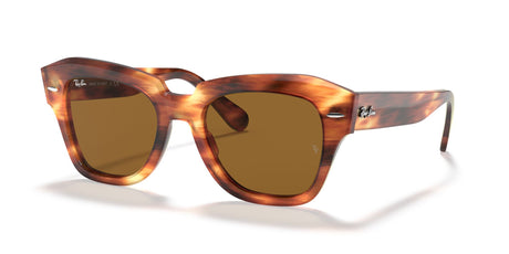 RB 2186 Ray-Ban State Street Striped Havana / Brown 49 49 / Crystal / Acetate / Acetate