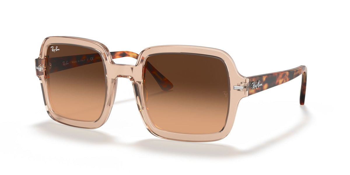 RB 2188 Ray-BanTransparent Brown / Brown/Grey Gradient 53 53 / Crystal / Acetate / Acetate
