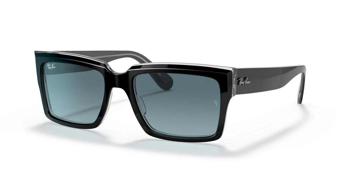 Ray-Ban Inverness 0RB2191 12943M 54 Black On Transparent/ Blue Gradient 54 / Crystal / Acetate / Acetate