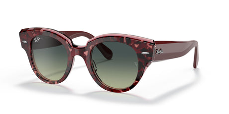 RB 2192F Ray-Ban Roundabout Havana On Transparent Purple / Green /Blue Gradient 47 47 / Crystal / Acetate / Acetate