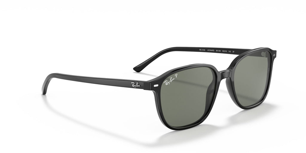 Ray-Ban Leonard 0RB2193 901/58 55 Black/ Green