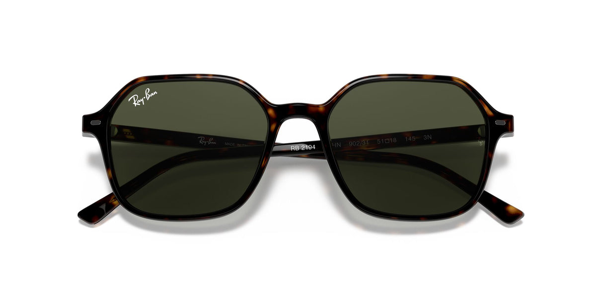RB 2194 Ray-Ban John Tortoise / Green Classic G-15 51 51 / Crystal / Acetate / Acetate