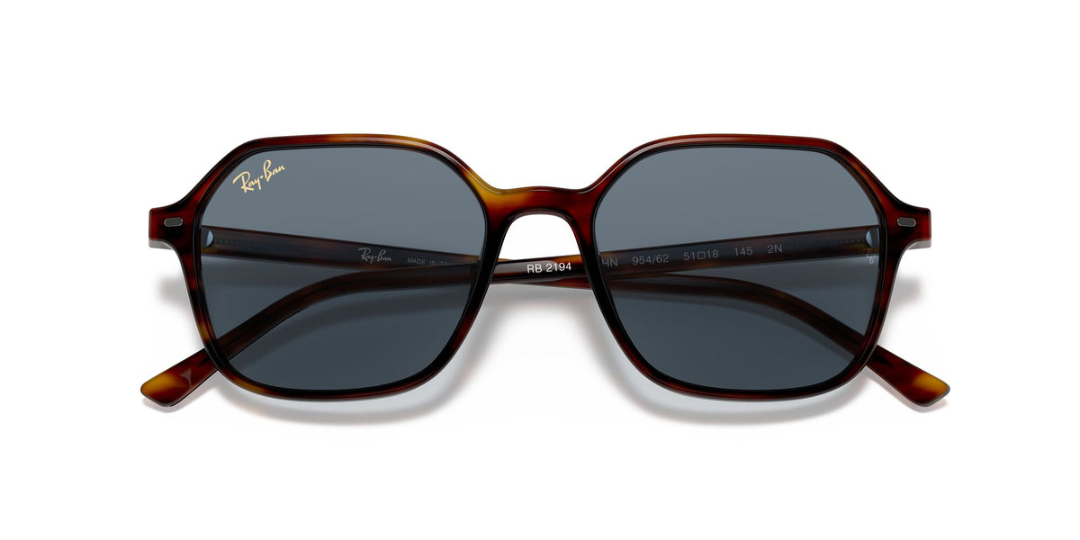 Ray-Ban John 0RB2194 954/62 53 Striped Havana/ Blue
