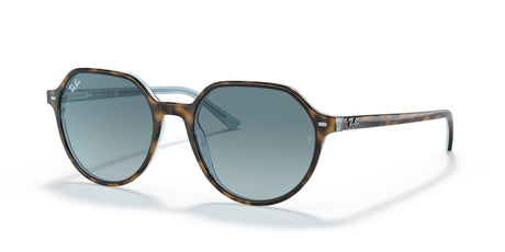 Ray-Ban Thalia 0RB2195 13163M 53 Havana On Light Blue/ Blue Gradient Grey