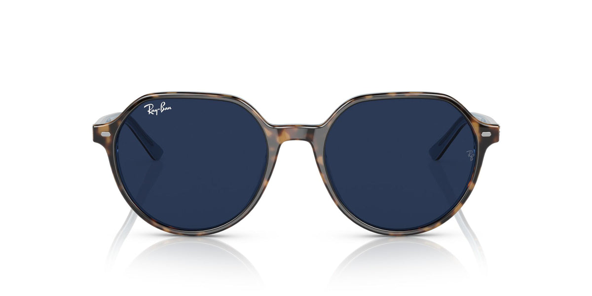 Ray-Ban Thalia 0RB2195 1316GG 53 Havana On Light Blue/ Clear/Blue 53 / Crystal / Acetate / Acetate
