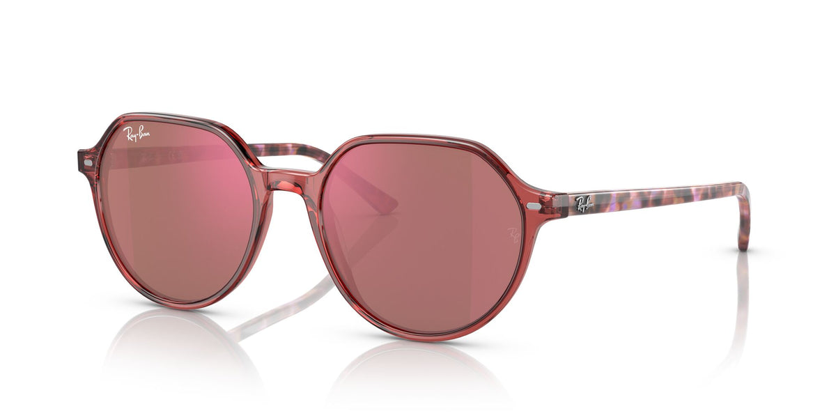 RB 2195 Ray-Ban Thalia Transparent Pink / Red 55 55 / Crystal / Acetate / Acetate