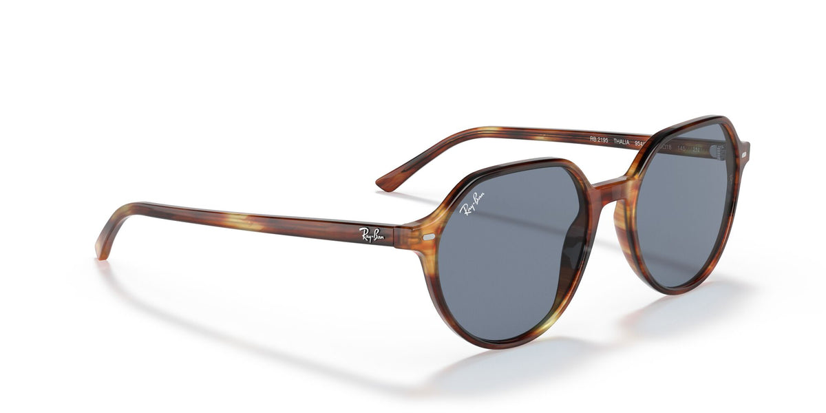 Ray-Ban Thalia 0RB2195 954/62 53 Striped Havana/ Blue