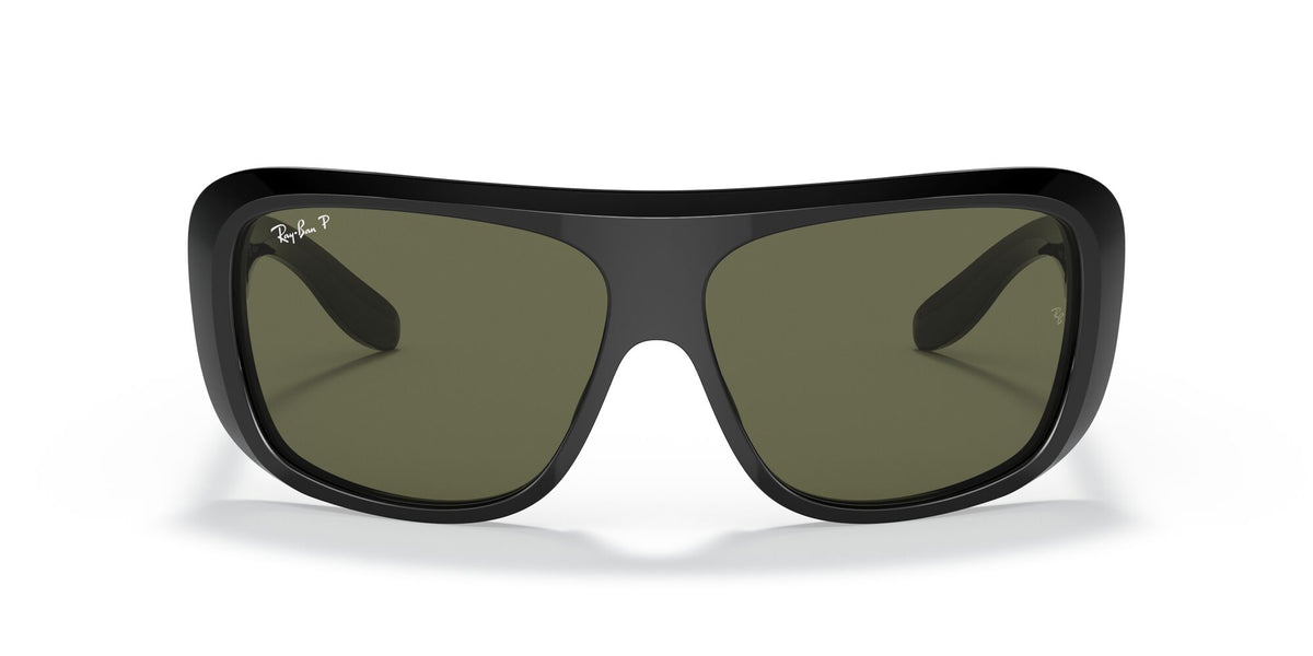 RB 2196 Ray-Ban Blair Black / Polarised Green Classic G-15 64 64 / Crystal / Acetate / Acetate