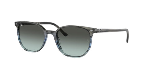 Ray-Ban Elliot 0RB2197F 1391GK 54 Striped Grey & Blue/ Blue & Black 54 / Crystal / Acetate / Acetate