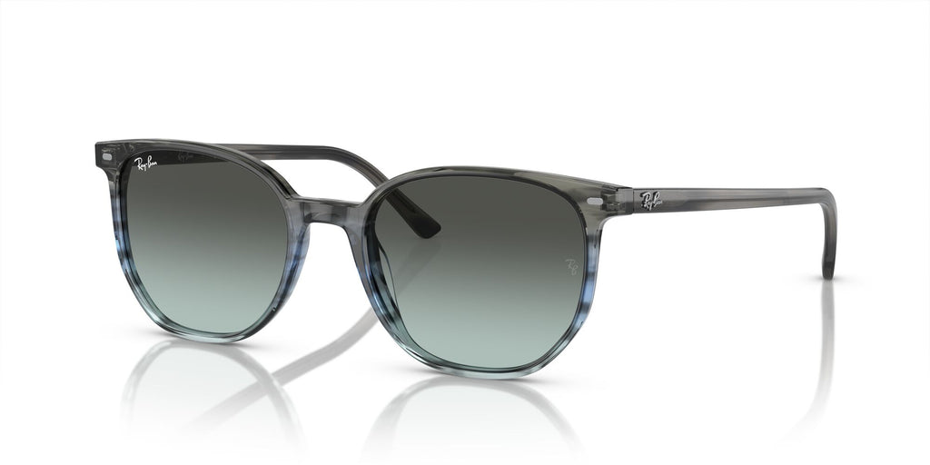 Ray-Ban Elliot 0RB2197 1391GK 52 Striped Grey & Blue/ Blue & Black 52 / Crystal / Acetate / Acetate