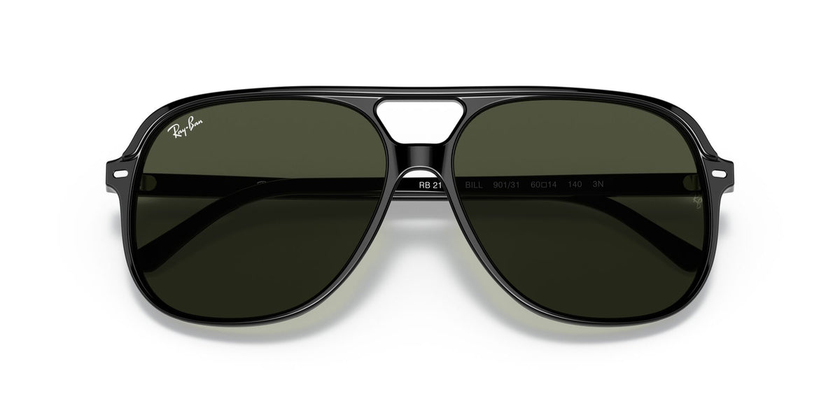 Ray-Ban Bill 0RB2198 901/31 56 Black/ Green Classic G-15 56 / Crystal / Acetate / Acetate