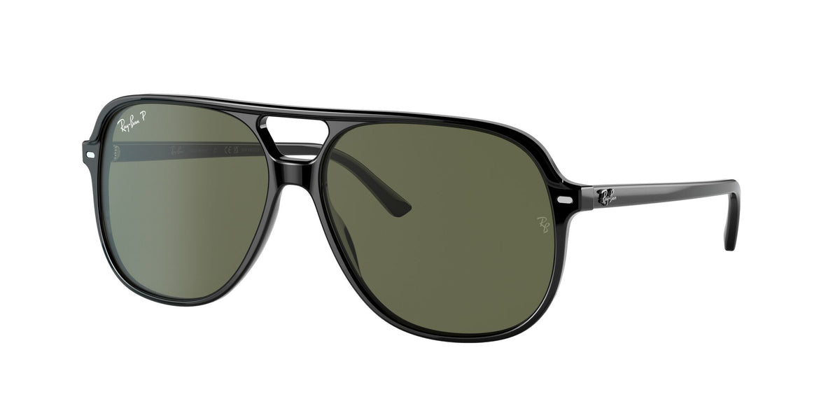 Ray-Ban Bill 0RB2198 901/58 56 Black/ Green 56 / Crystal / Acetate / Acetate
