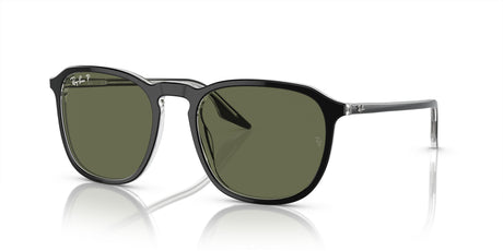 Ray-Ban  0RB2203F 919/58 55 Black On Transparent/ Green 55 / Crystal / Acetate / Acetate