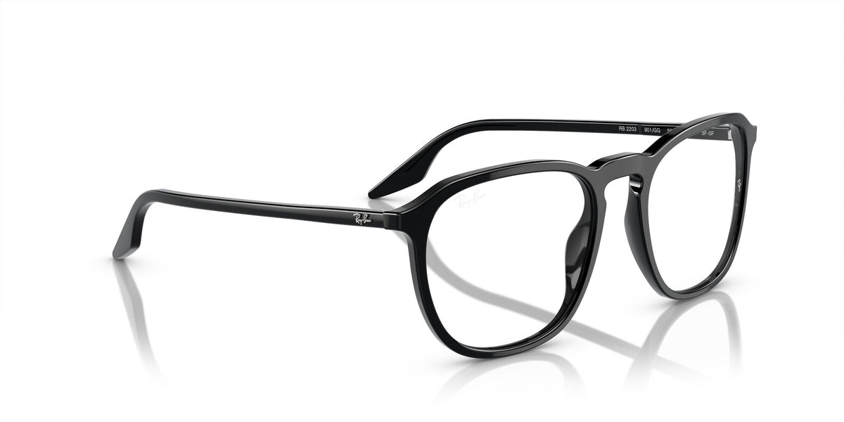 Ray-Ban0RB2203 901/GG 55 Black/ Clear/Blue