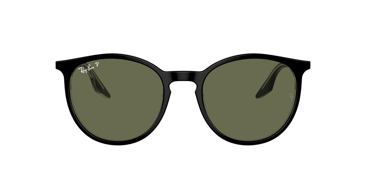Ray-Ban 0RB2204 919/58 51 Black On Transparent/ Green - Blue Star Eyewear