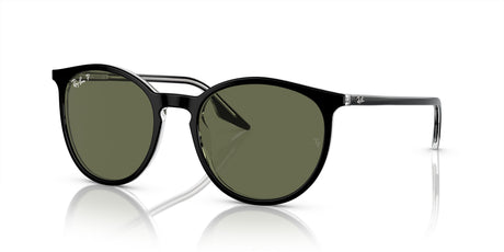 Ray-Ban  0RB2204F 919/58 54 Black On Transparent/ Green 54 / Crystal / Acetate / Acetate