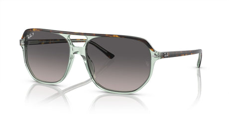 Ray-Ban Bill One 0RB2205 1376M3 60 Havana On Transparent Green/ Grey 60 / Crystal / Acetate / Acetate