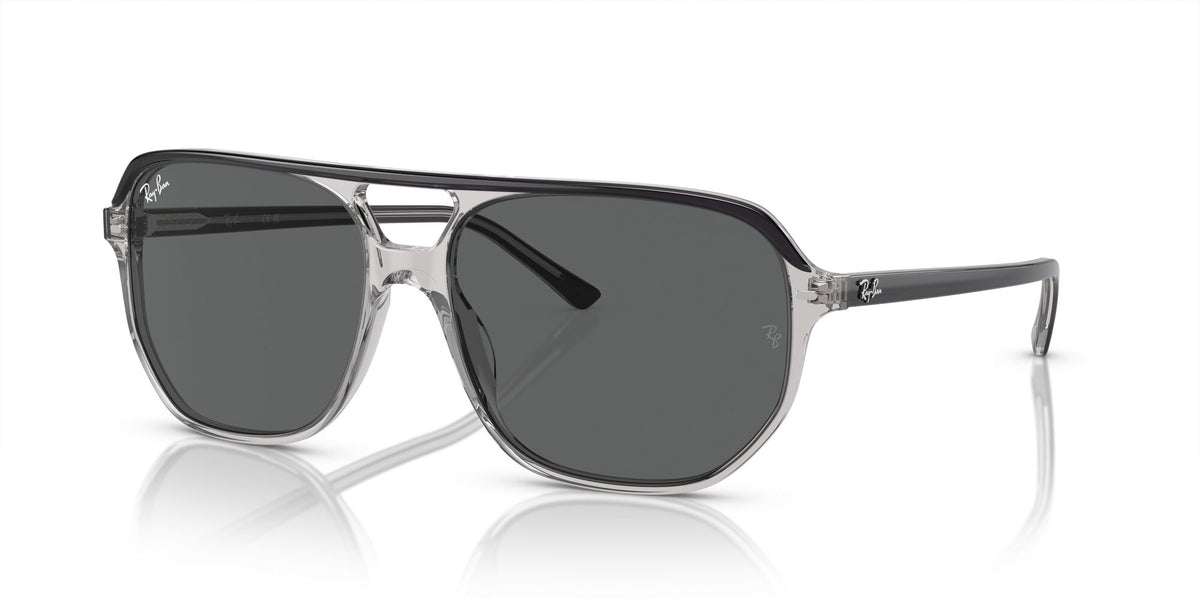 Ray-Ban Bill One 0RB2205 1396B1 57 Dark Grey On Transparent Grey/ Dark Grey 57 / Crystal / Acetate / Acetate