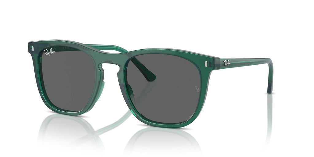 Ray-Ban  0RB2210F 6615B1 53 Transparent Green/ Dark Grey
