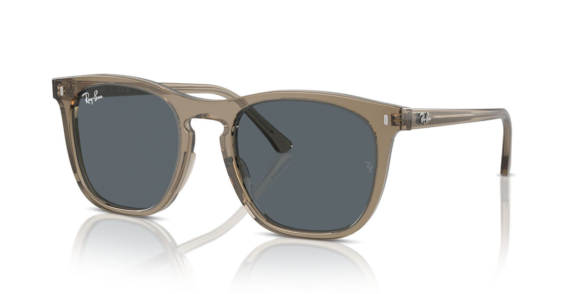 Ray-Ban0RB2210F 6765R5 53 Transparent Brown/ Blue