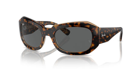 Ray-Ban Beate 0RB2212 1292B1 56 Havana On Transparent Brown/ Dark Grey