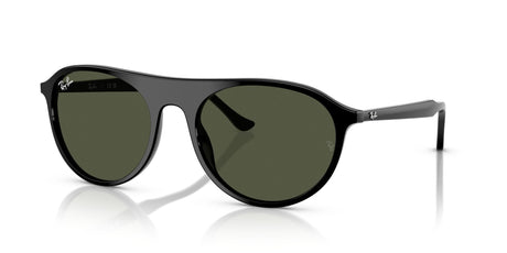 Ray-Ban  RB2215F 901/31 56 Black / Green